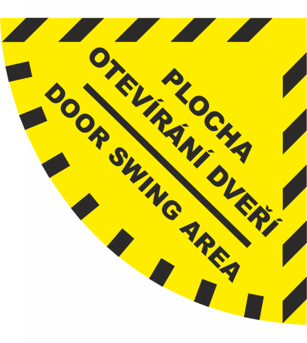 Podlahové značení - PLOCHA OTEVÍRÁNÍ DVEŘÍ/DOOR SWING AREA