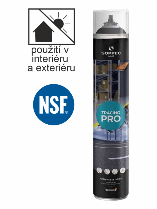 BARVA NA ZNAČENÍ PODLAH TRACING PRO SOPPEC ČERNÁ