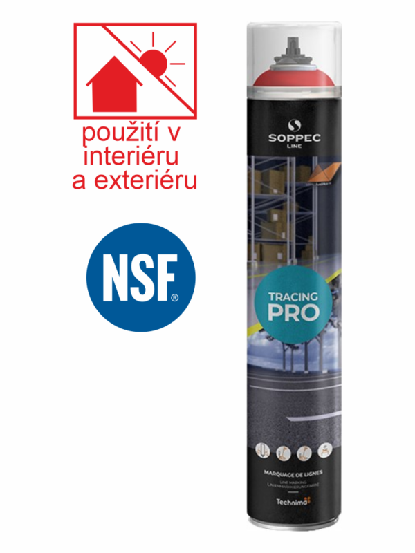 BARVA NA ZNAČENÍ PODLAH TRACING PRO SOPPEC ČERVENÁ